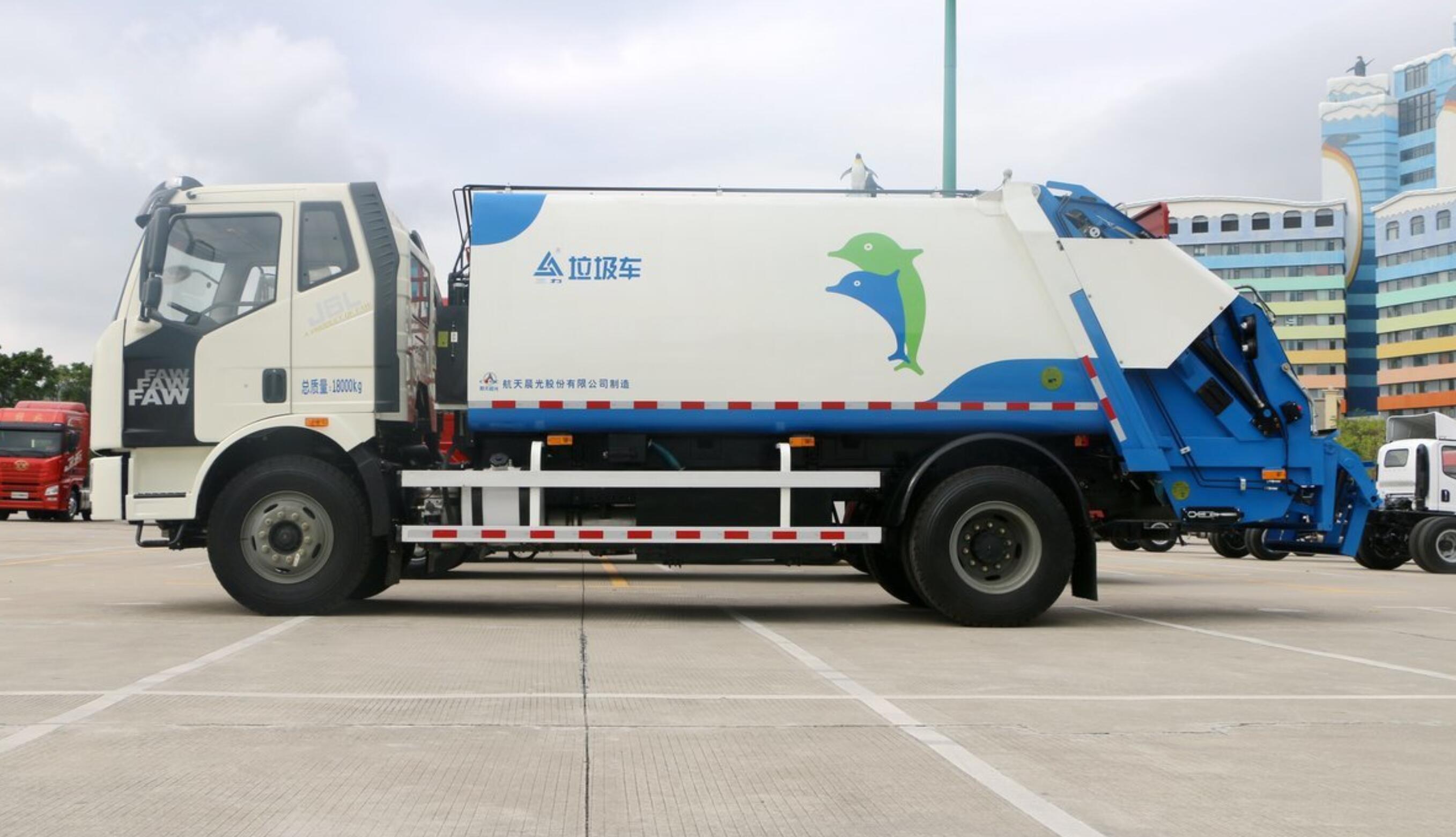 XE ÉP RÁC FAW 4X2, THỂ TÍCH 13M3